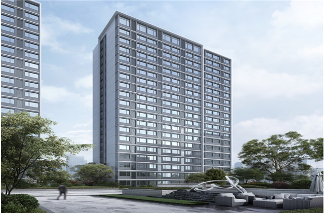 杭州市首座近零能耗住宅建筑临安w66旗舰厅宸锦学府主体结顶