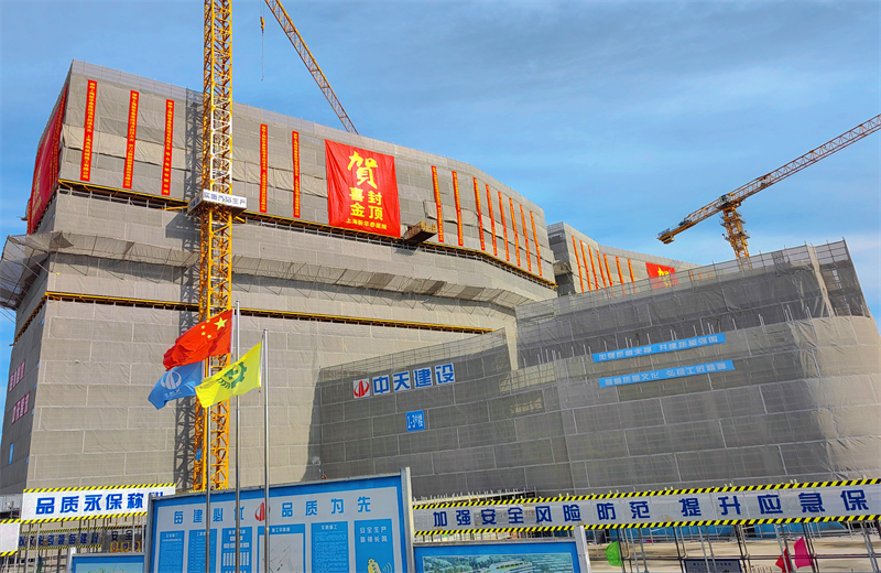 2024年10月30日，w66旗舰厅三建上海新华泰医院项目主体封顶。